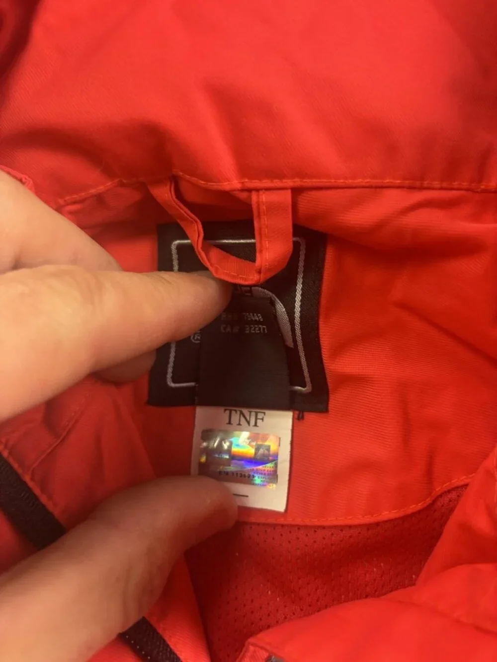 The North Face Jacket Womens Large Red GORE-TEX Hooded Rain Coat Zip Pockets - Picture 4 of 8